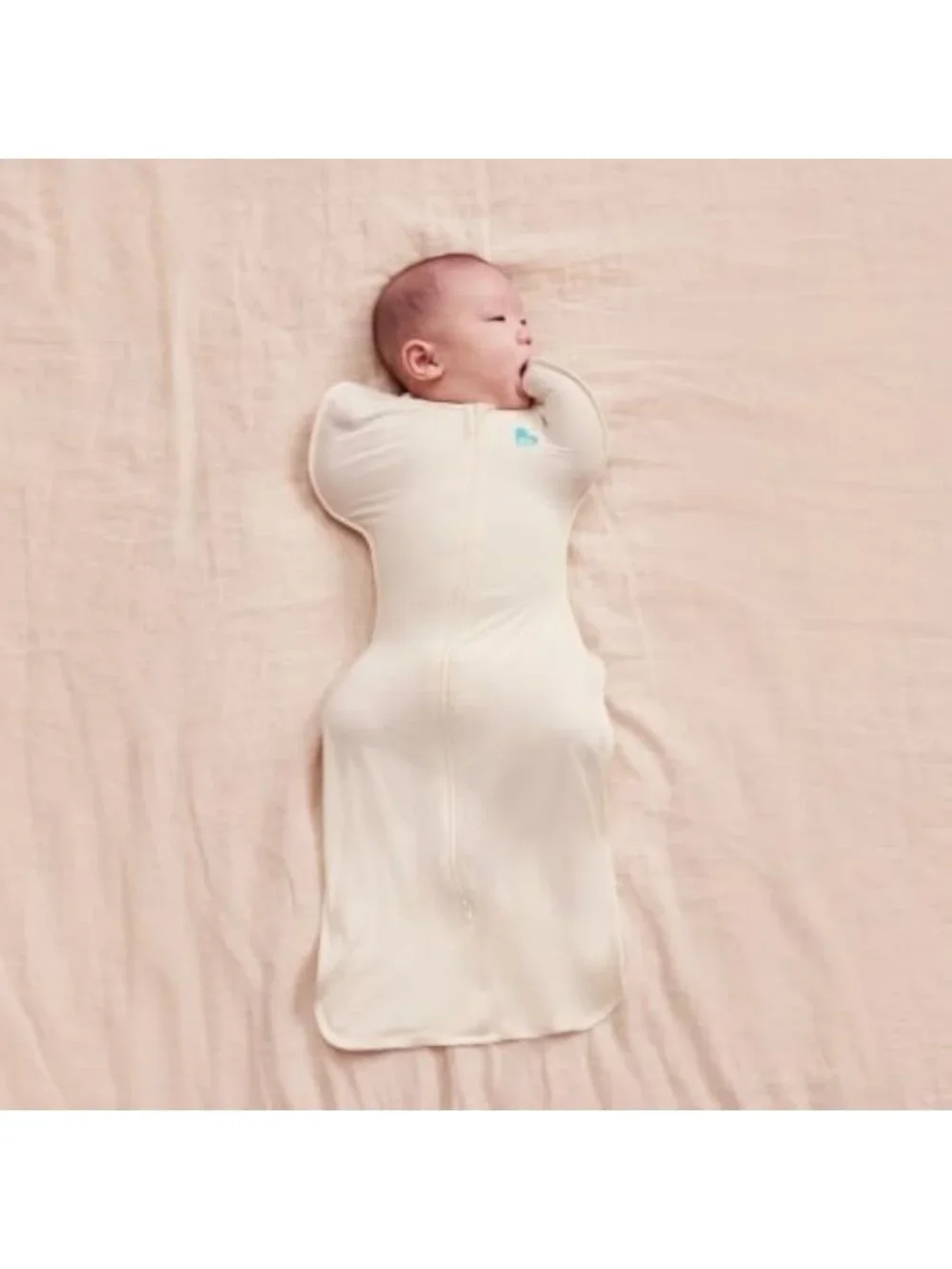 Organic Baby Sleep Sack Swaddle | 1.0 TOG, 8-13lbs, Cream, Cozy & Safe Sleep